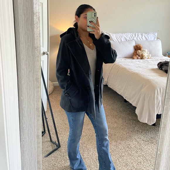 J-Lo winter peacoat gray - Picture 3 of 10